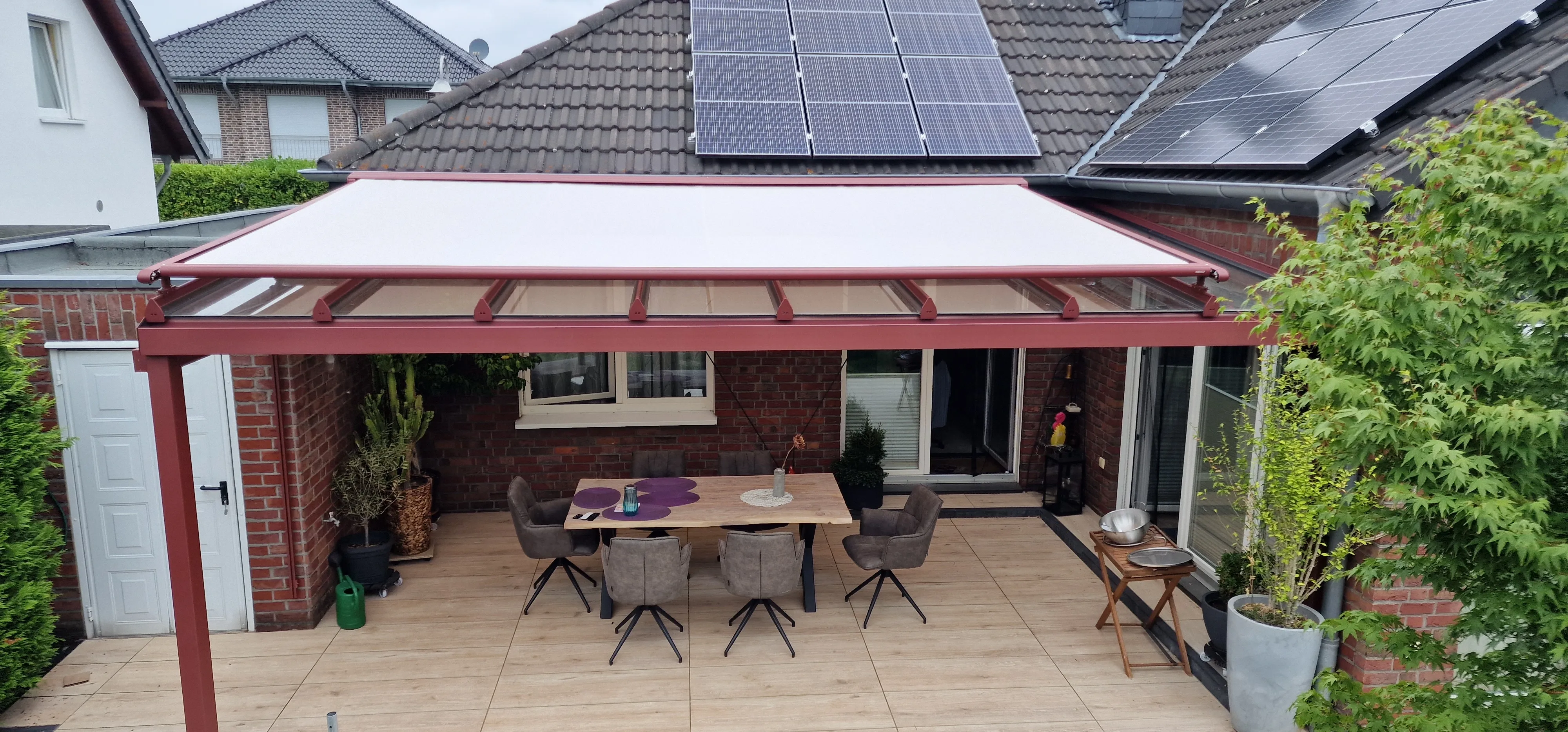 denim tent Asgard 7.1 Glamping - 7.1 m² | 3 person NewHunters our most popular tent Befestigung mit:7mm Keder (WIGO & Dometic) Sonnensegel, rechteckig, 270 x